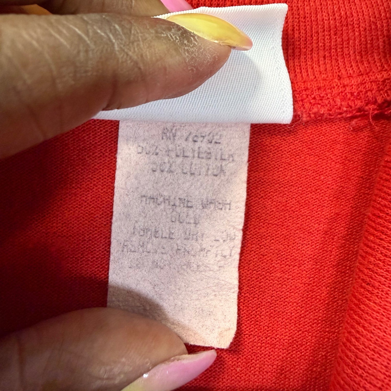 Vintage Avon Fashions Red Double Breasted Knit Midi Dress Gold Buttons