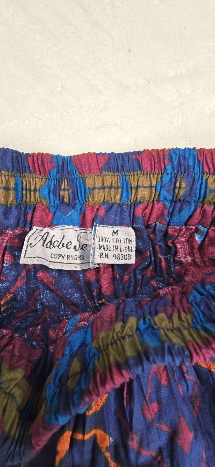 Vtg 90s Adobe Rose SW Aztec Maxi Skirt Boho Broomstick Western Cowgirl Tiered