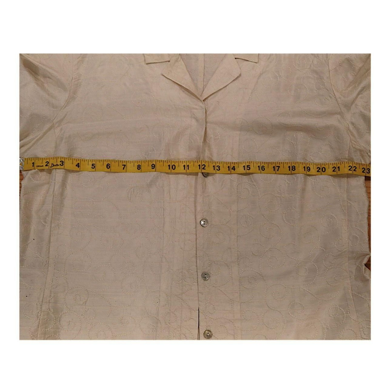 Vintage Chicos Designs 100% silk top size M