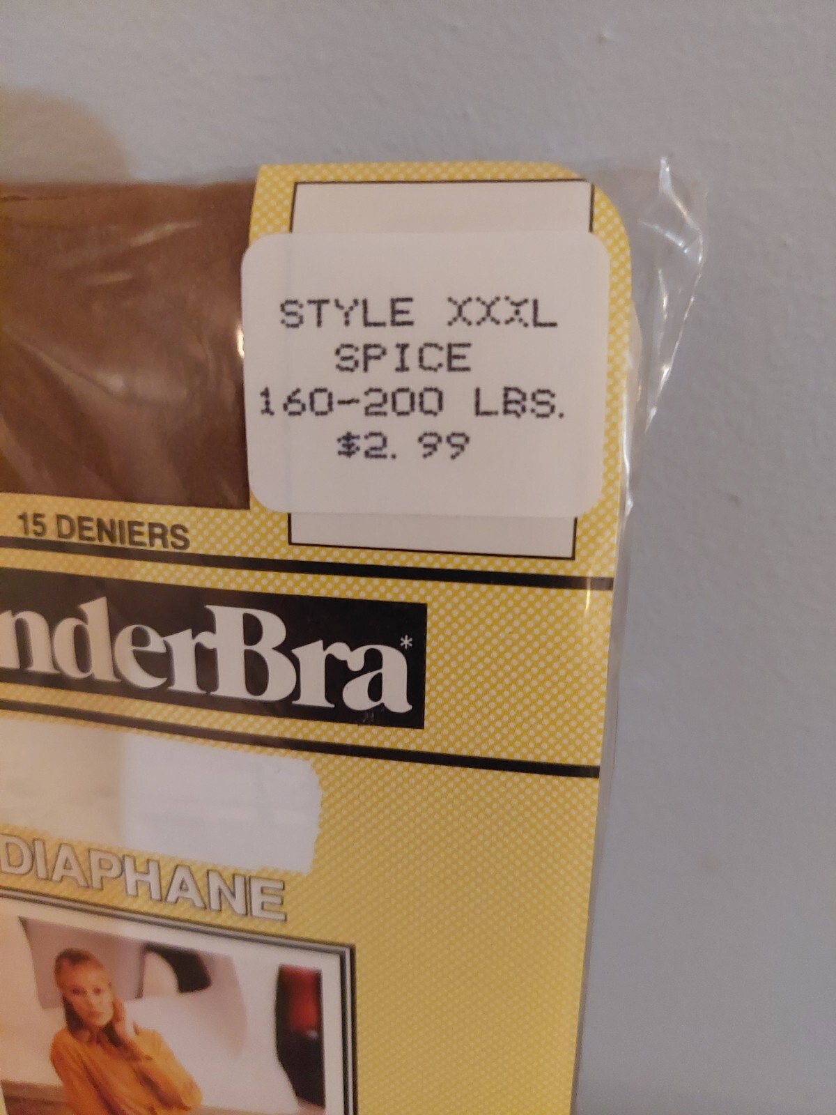 Vintage Pantyhose Best 😮Wonderbra Color Spice Size XXXL 160/200