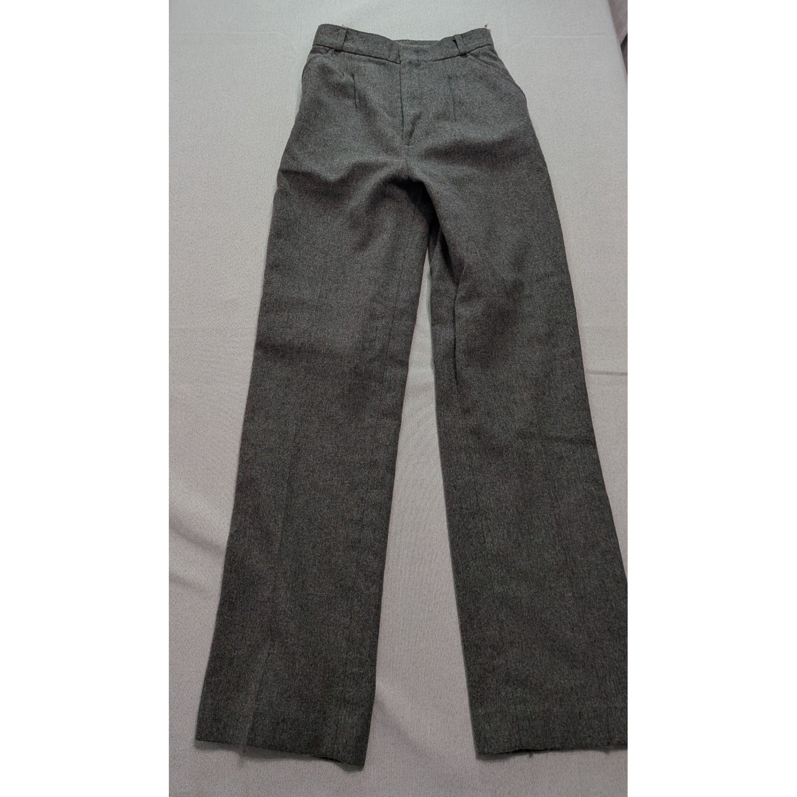 J.G. Hook Trousers Women 10 Preteen Gray Excellent Vintage Wool Blend Lined Pant