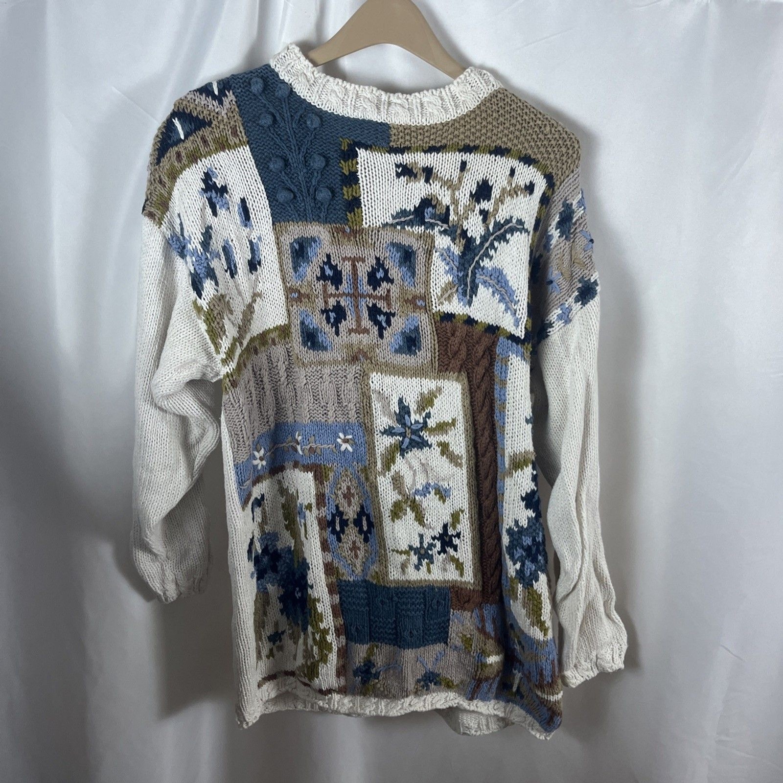 vintage 90s y2k Felicity Sweater By Jennifer & Company Size L Texture Abstract
