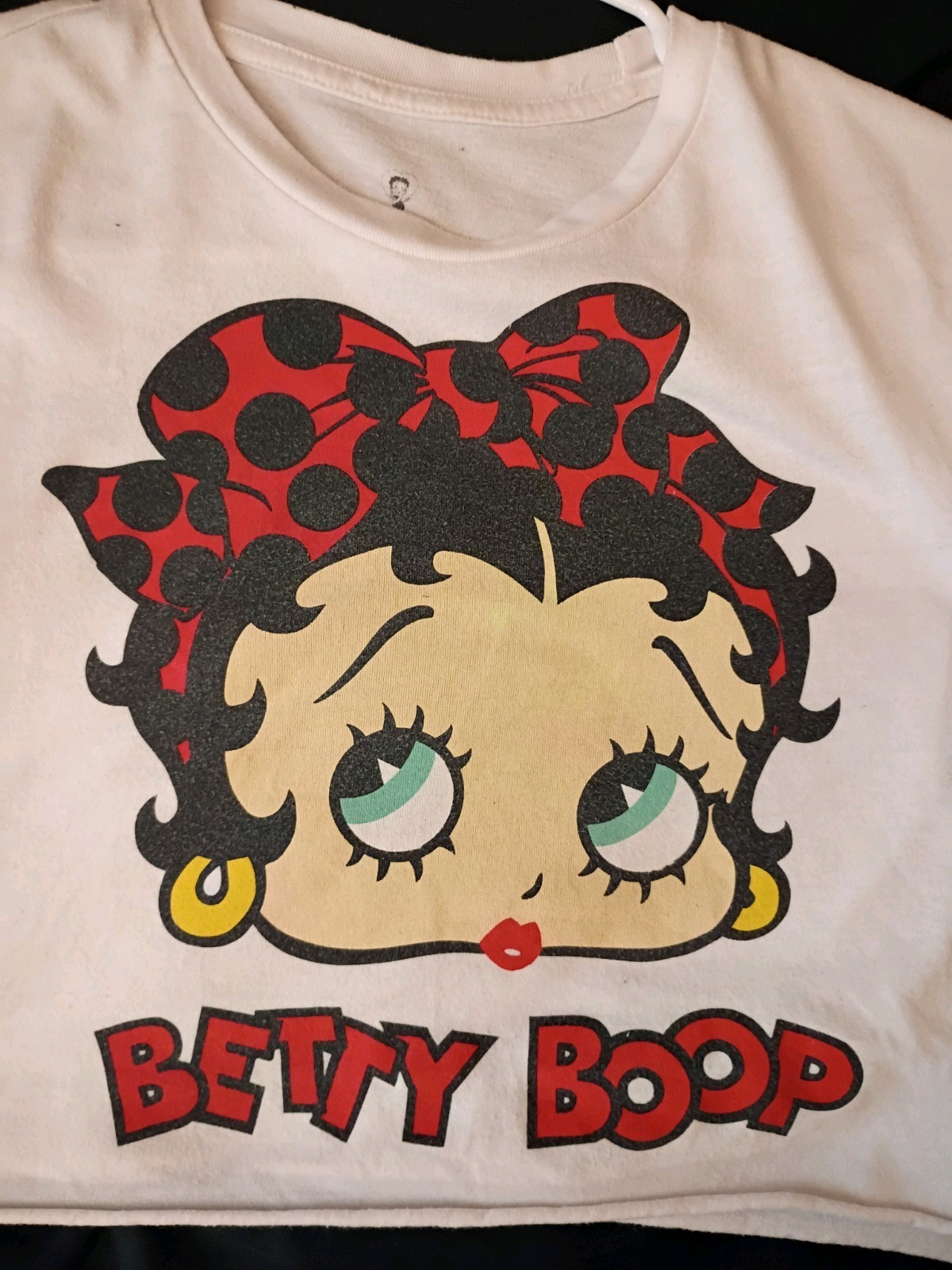 Betty Boop Memorbilia Crop Top Size S