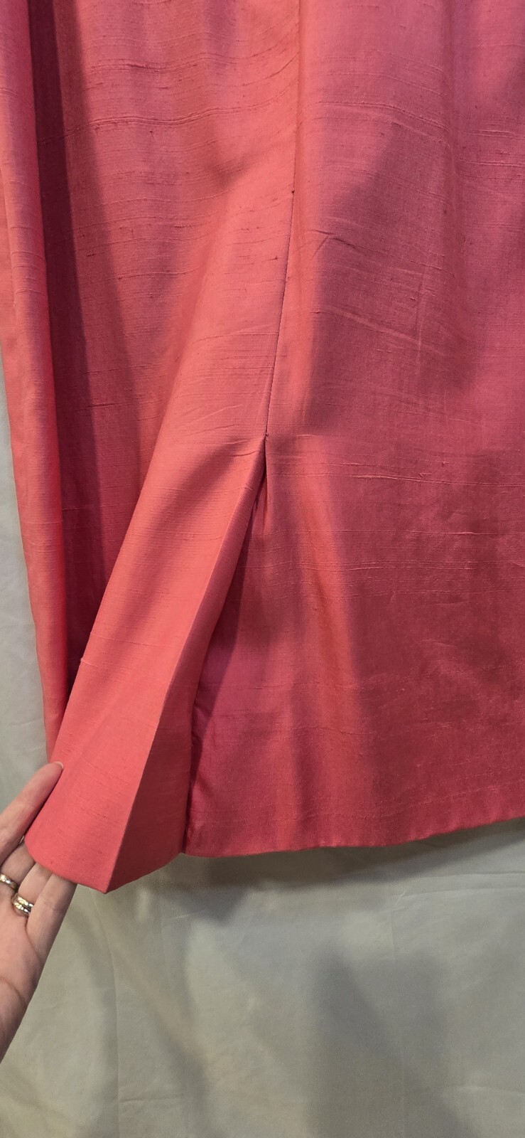Vintage 40’s-50’s Paul Sachs Original Dress Pink Size 18 Matching Belt