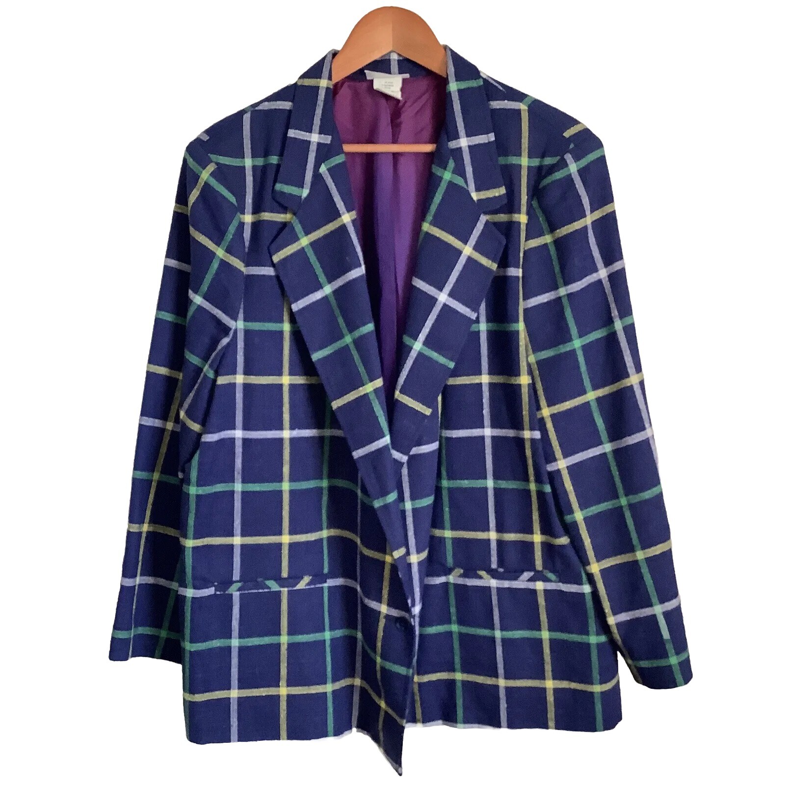 Vintage Cos Cob Blazer Women’s Size 1960s 1970s Secretary Look Size 44 NWT