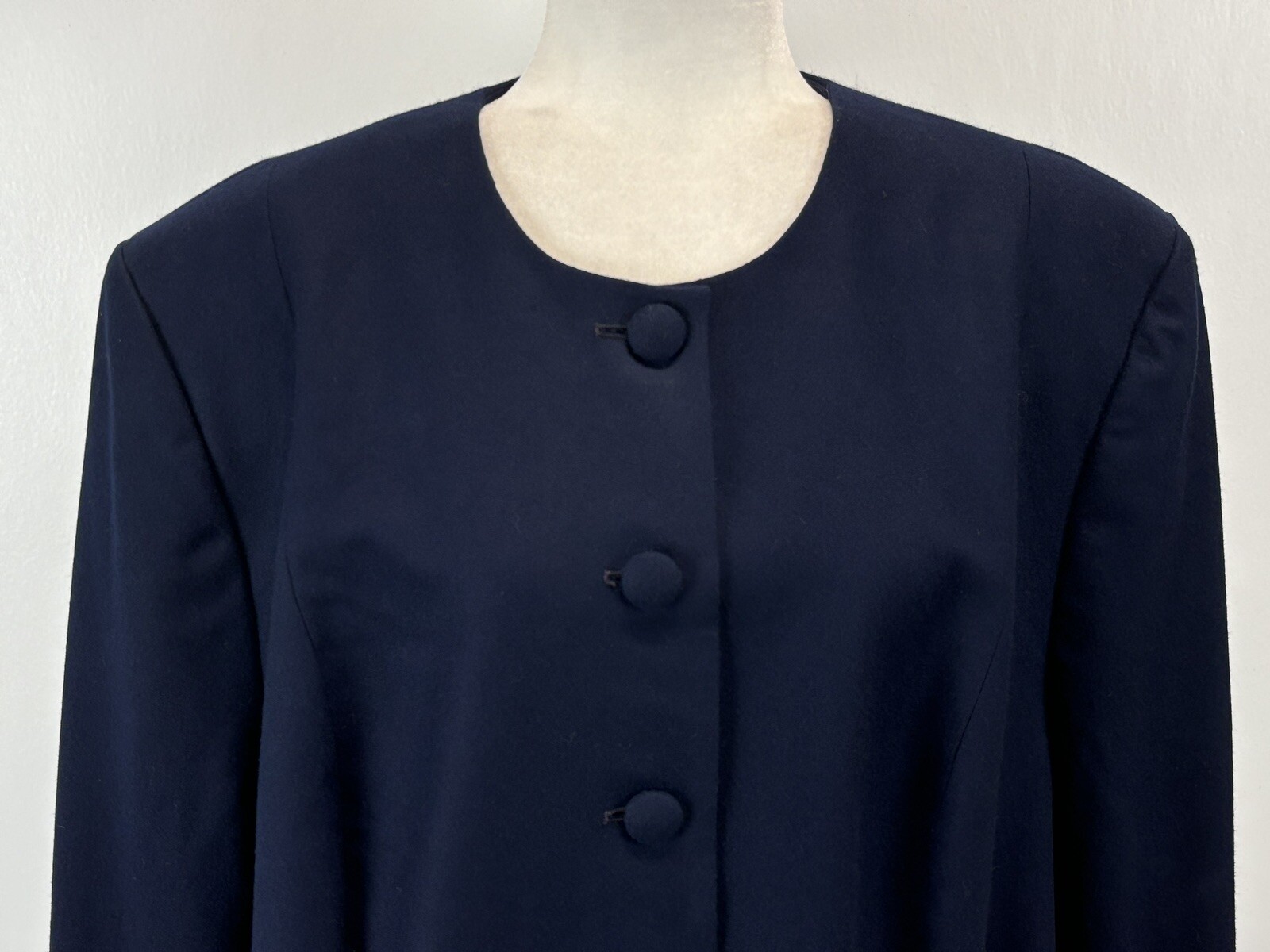 NEW! Vtg Pendleton Blazer Jacket Sz 24W Plus Women’s Navy Full Button Career Woo