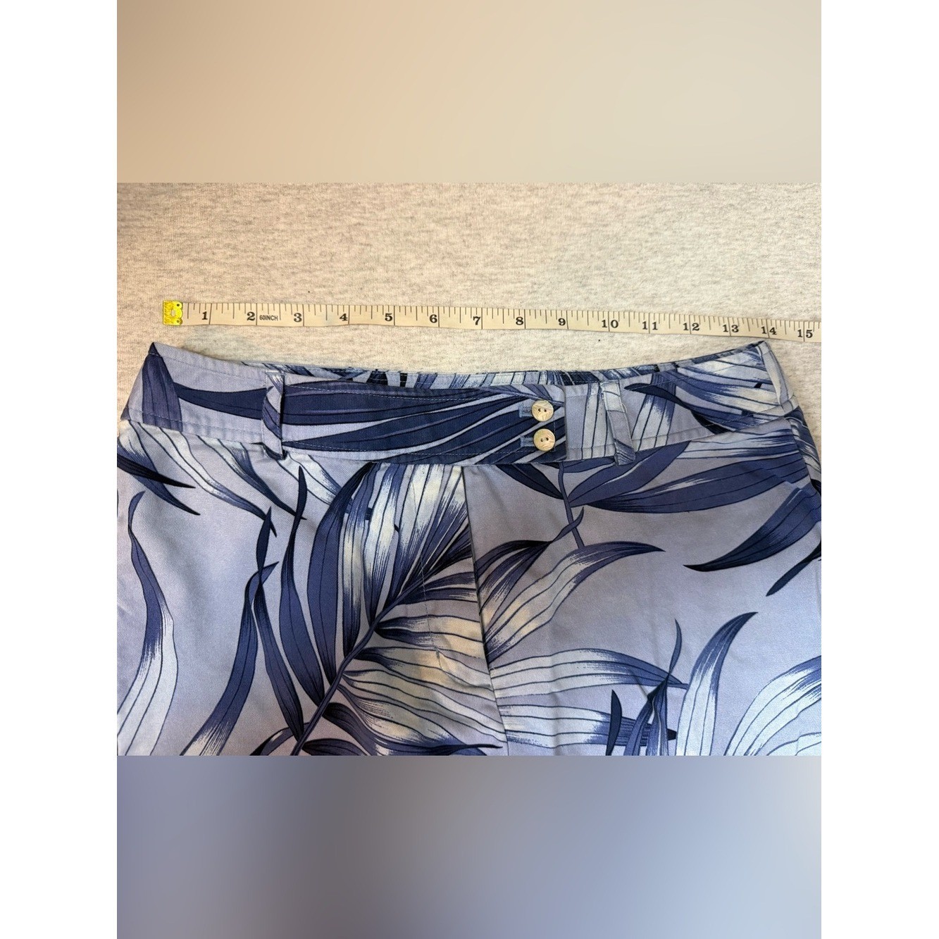 Tommy Bahama Vintage Y2K 100% Silk Tropical Wide Leg Pants Blue- Size 4