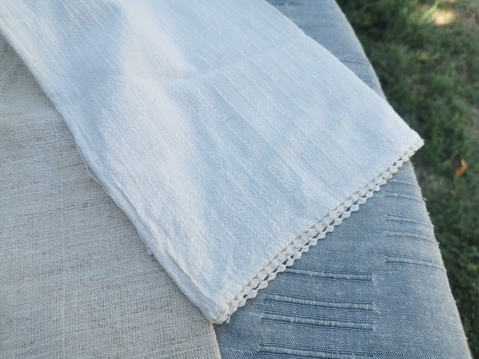 OLD PRIMITIVE WOMENs LONG WHITE SHIRT HOMESPUN FABRIC HEMP CLOTH