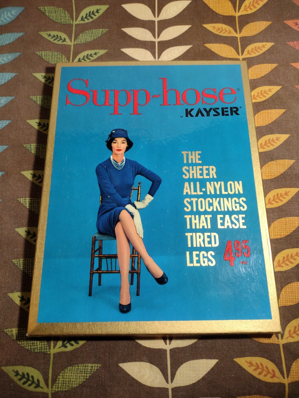 Supp Hose by Kayser Roth Glamour 100% Nylon Stockings S1 Tall Royal 10.5-11 L #2