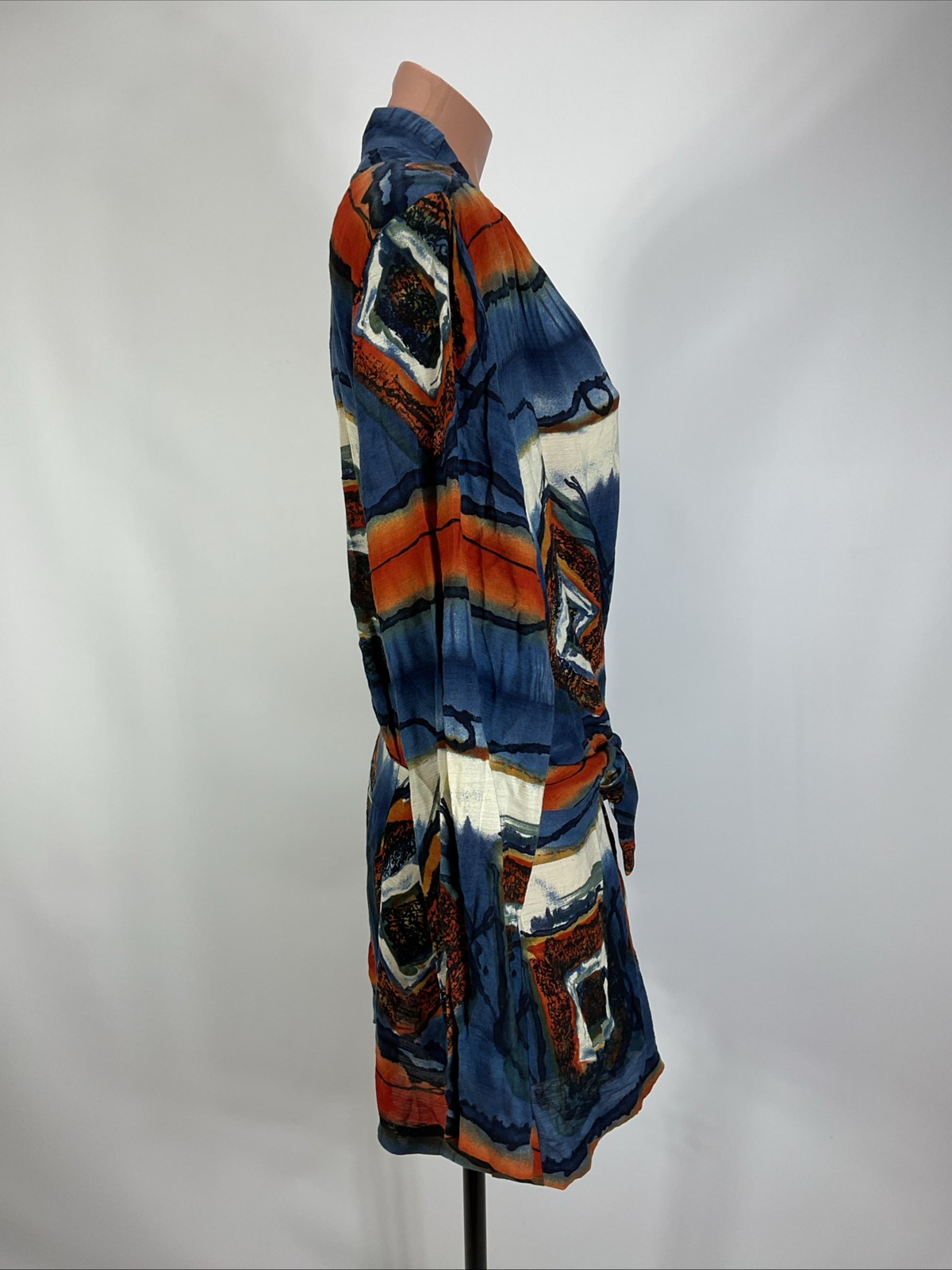 Vintage 90s Santa Cruz Sportswear Jacket Blazer Duster XL Open Aztec Western