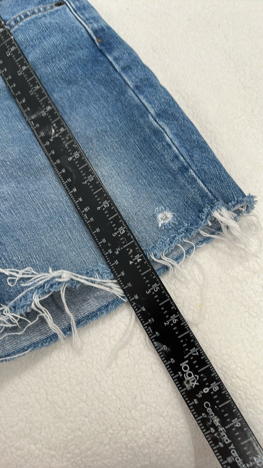 Vintage levis cut-offs denim jean shorts Orange Tag 517 2000s Y2k W 31