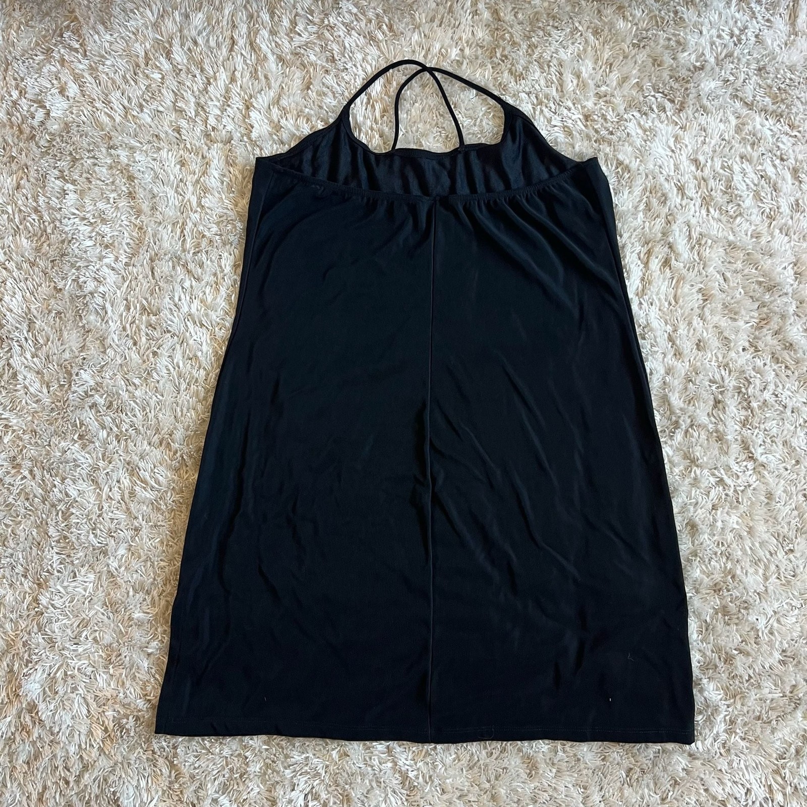 Vintage Frederick’s of Hollywood Women’s Black Strappy Mini Dress/Nightgown XL