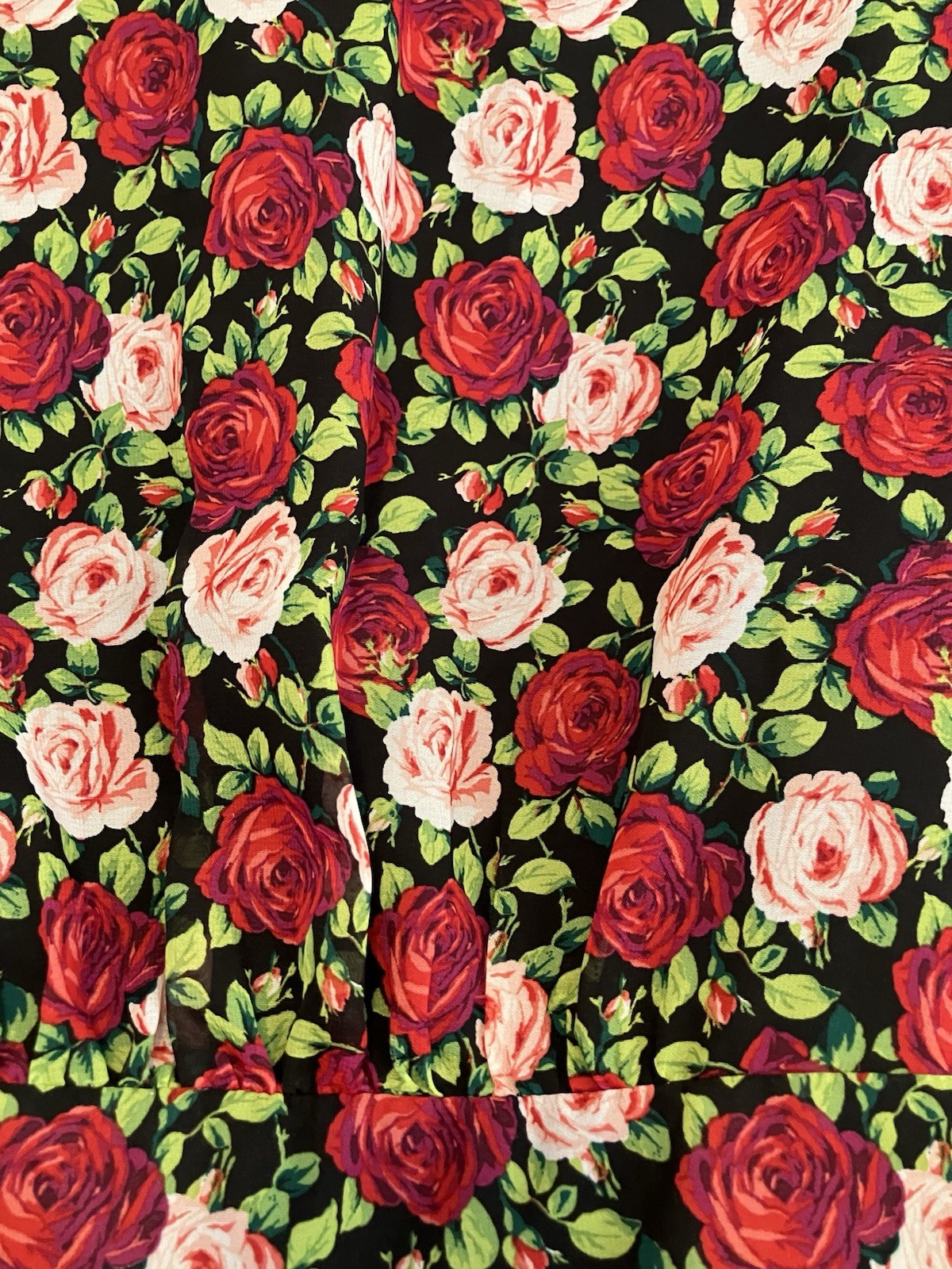 Vintage SZ 10 BETSEY JOHNSON Y2K Retro 80’s Cabbage Rose Romance Mini Dress