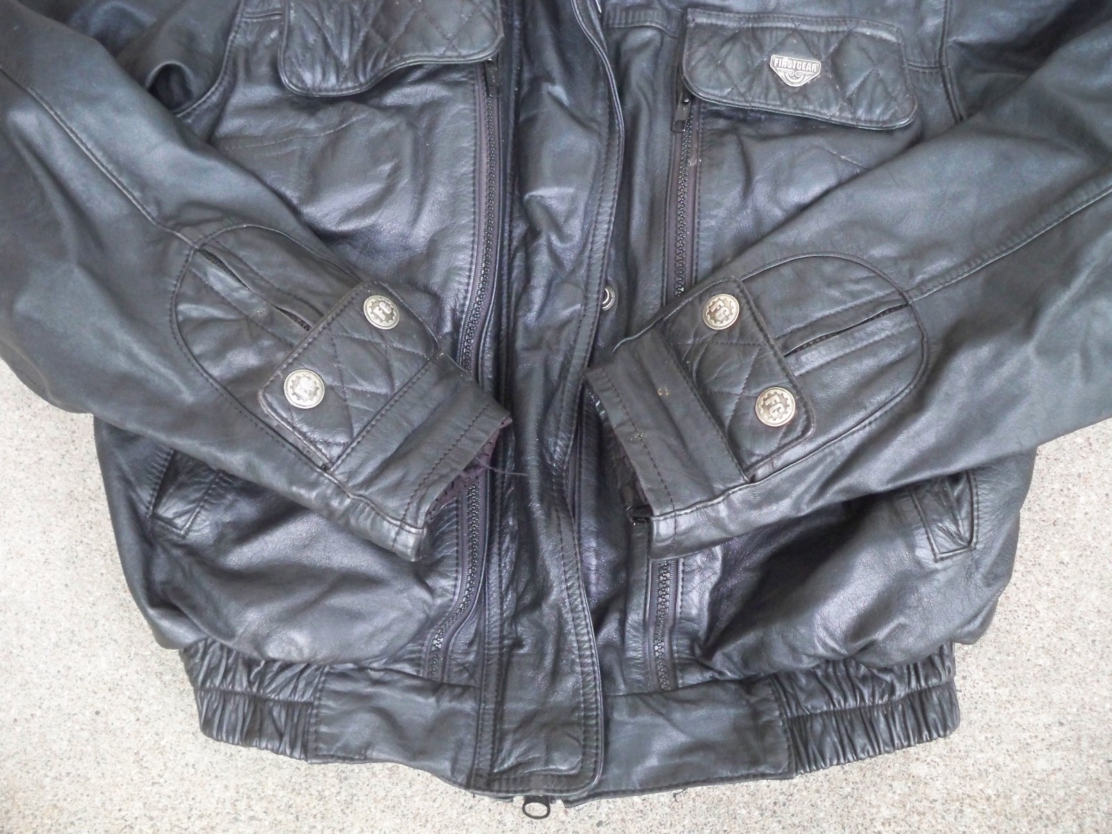 Vtg Hein Gericke Womens Leather Motorcycle Racer Riding Cafe Jacket Coat Biker 6