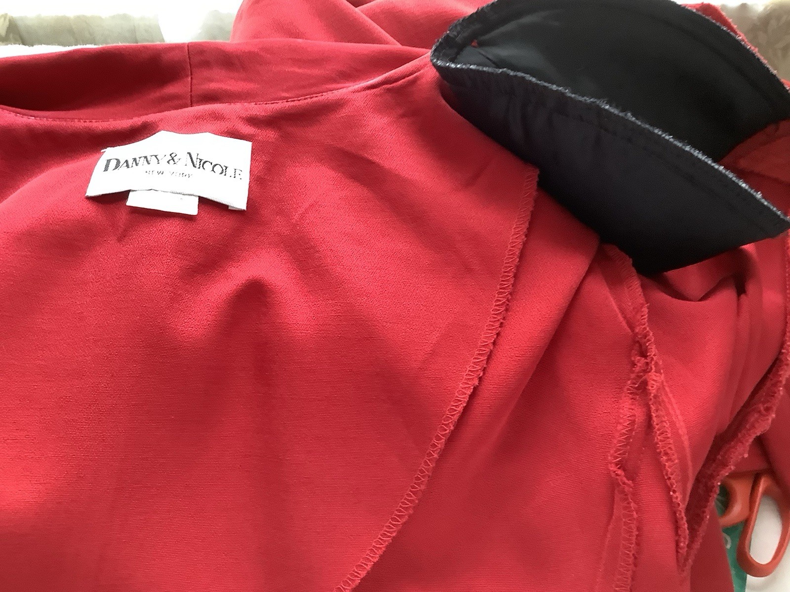 DANNY & NICOLE Red “Coat Dress” (M See Measurements) Excellent VTG condition