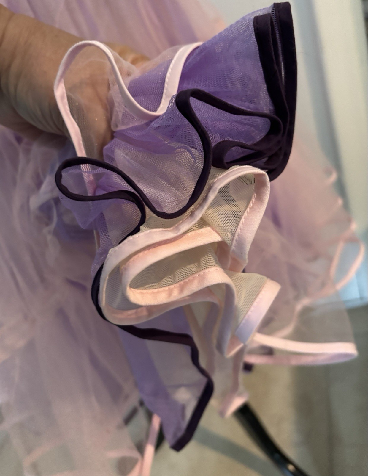 Calypso Christiane Celle Purple Pink Tulle Petticoat Skirt Princesscore sz 0