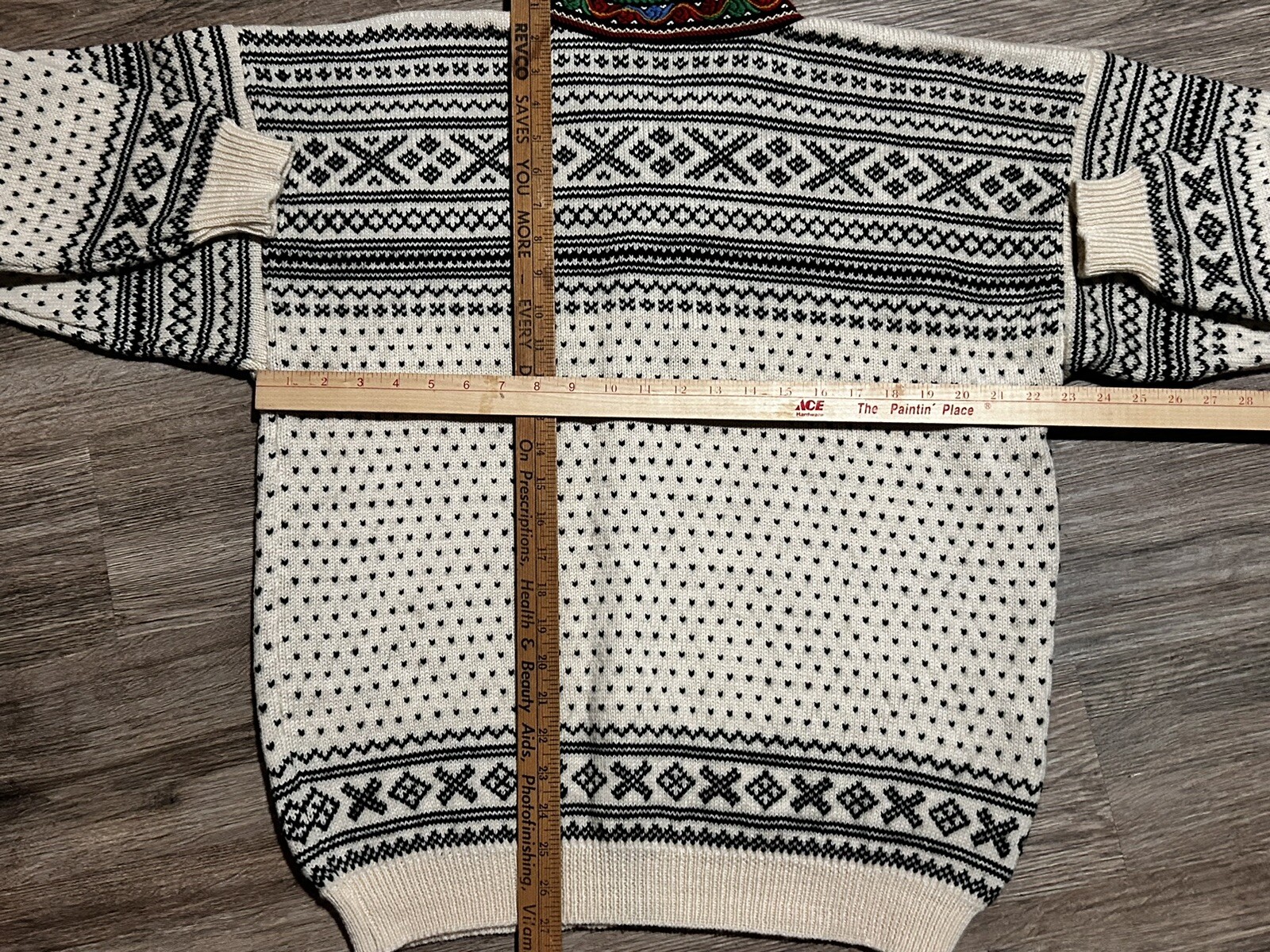 Vintage Norwegian Wool Sweater Sz S