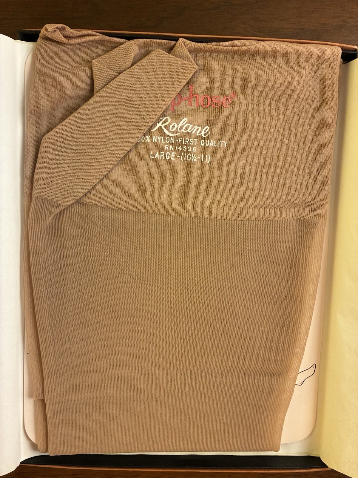 Lot Of 3 VTG Supp-Hose By Roland Seamless BEIGE L x 2 . XL – TAUPE XL x 1 NOS