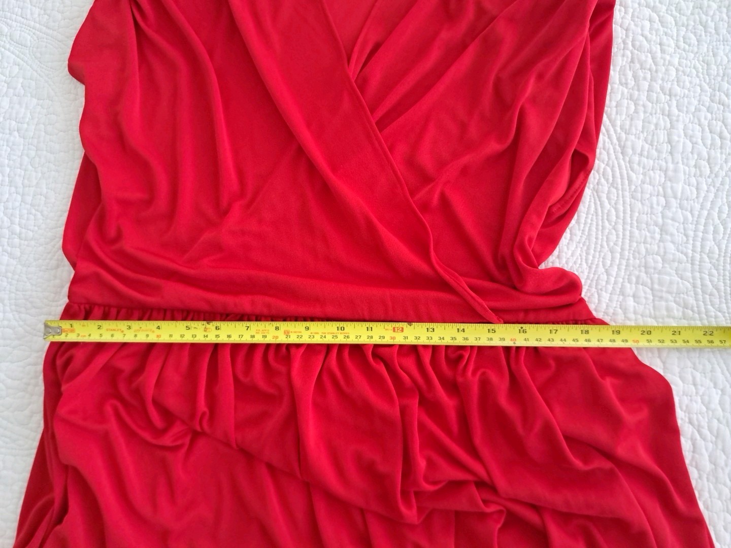 Vintage Rockabilly Pinup Swing Red Dress, Size 11-12