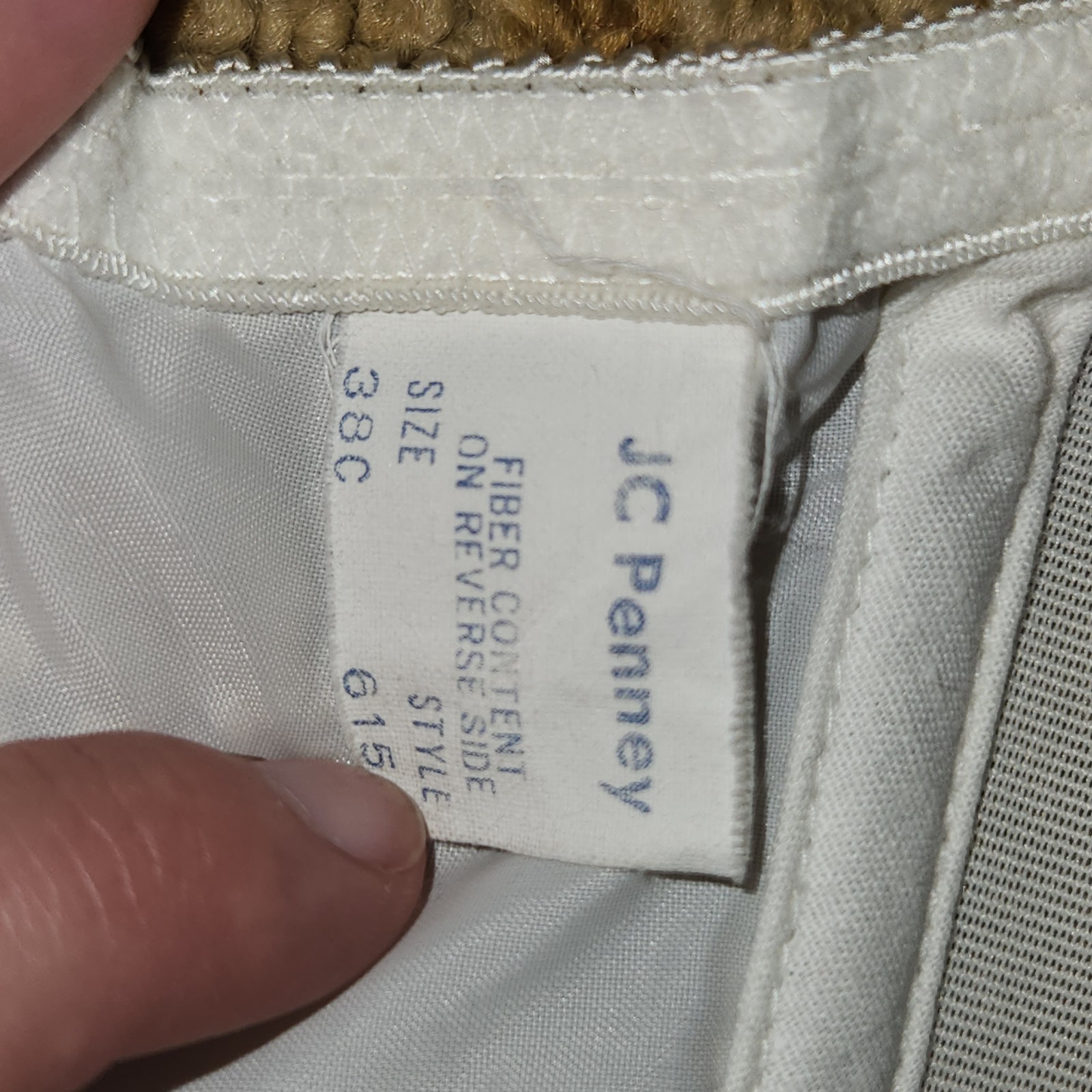 Vintage JC Penny 1960s Size 38 C Metal Clasp White Bustier with Adjustable Strap