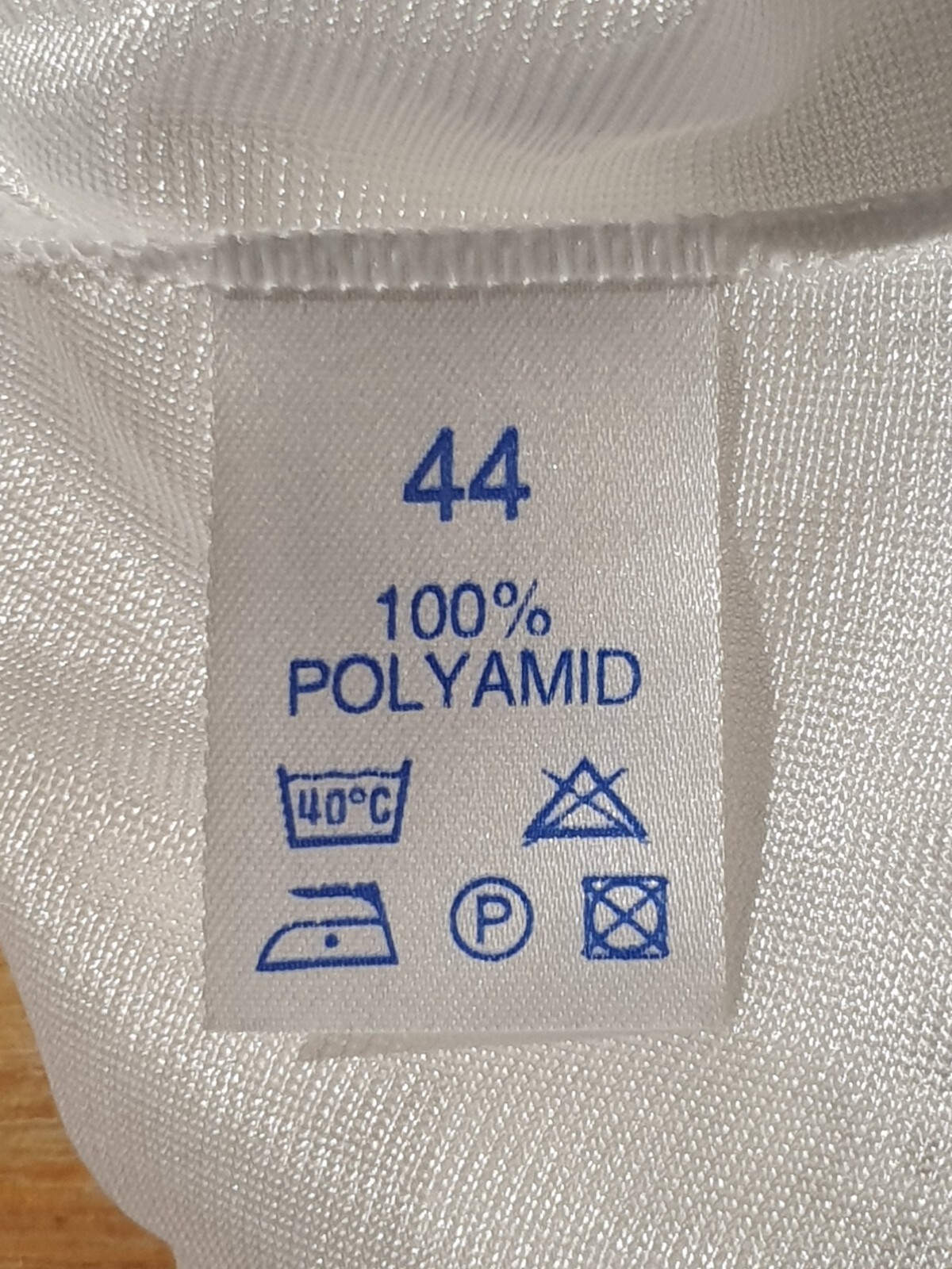 RARE: Perlon slip dress, size 44, white, new * vintage