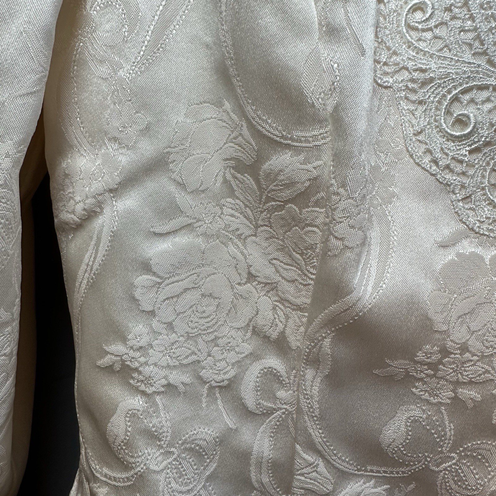 Vtg Jessica McClintock Ivory Lace Skirt Suit 2pc Gunne Sax Style Bridal Size 10