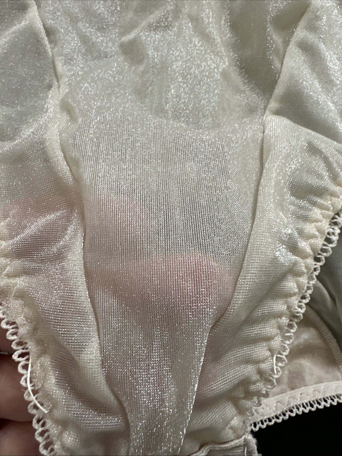 Vtg Bodysuit Lingerie Sheer Buff No Tag Flaws See Photos Women’s Shaper