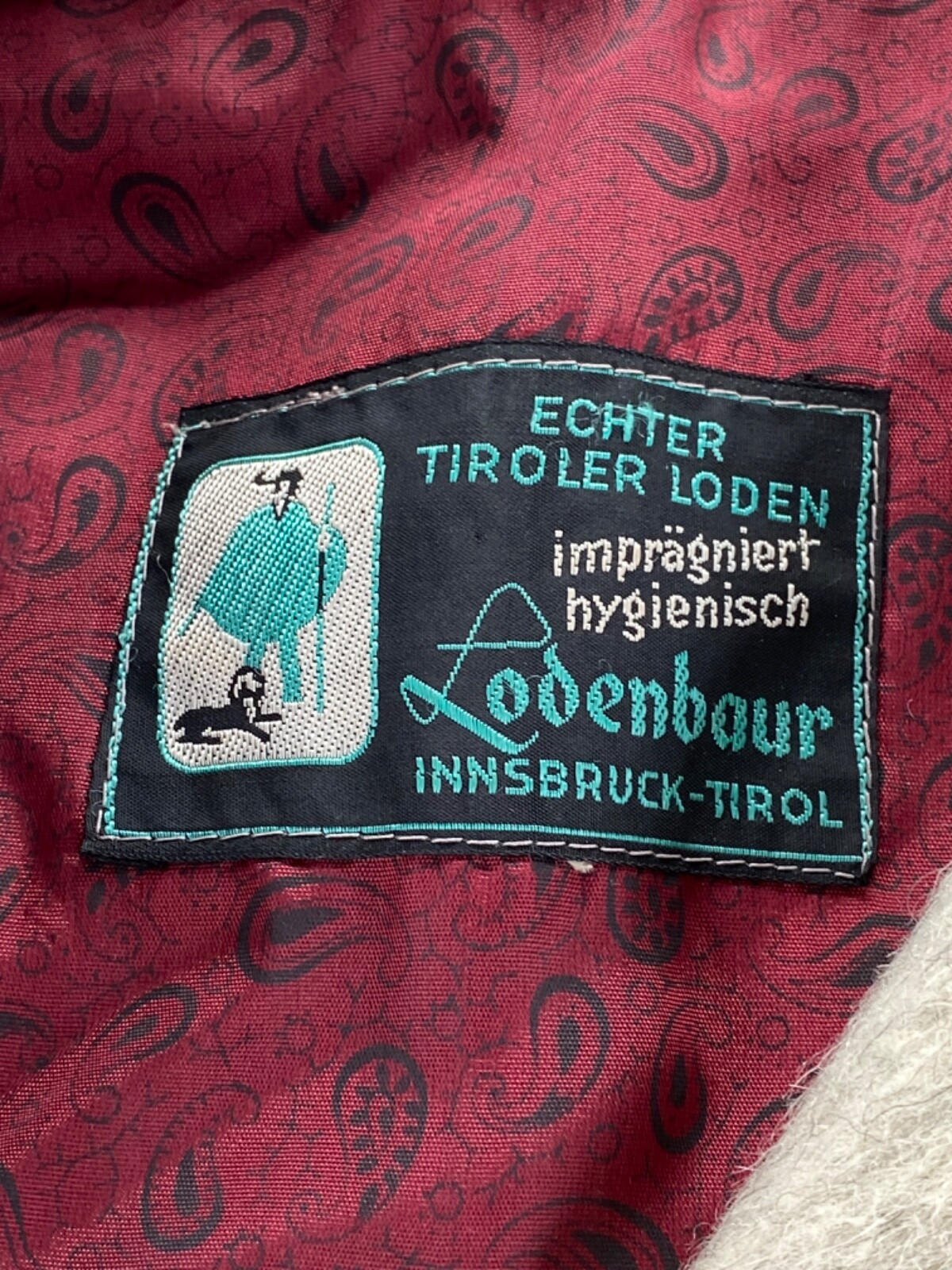 Vintage 80’s Women’s Lodenbaur Innsbruck-Tirol Loden Wool Long Jacket Pea Coat