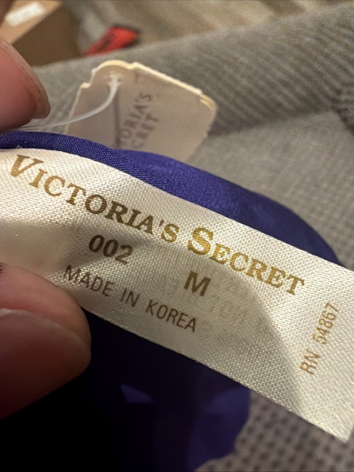 Vintage Victoria’s Secret Pink Purple L Large Hipster Bikini Underwear Panties