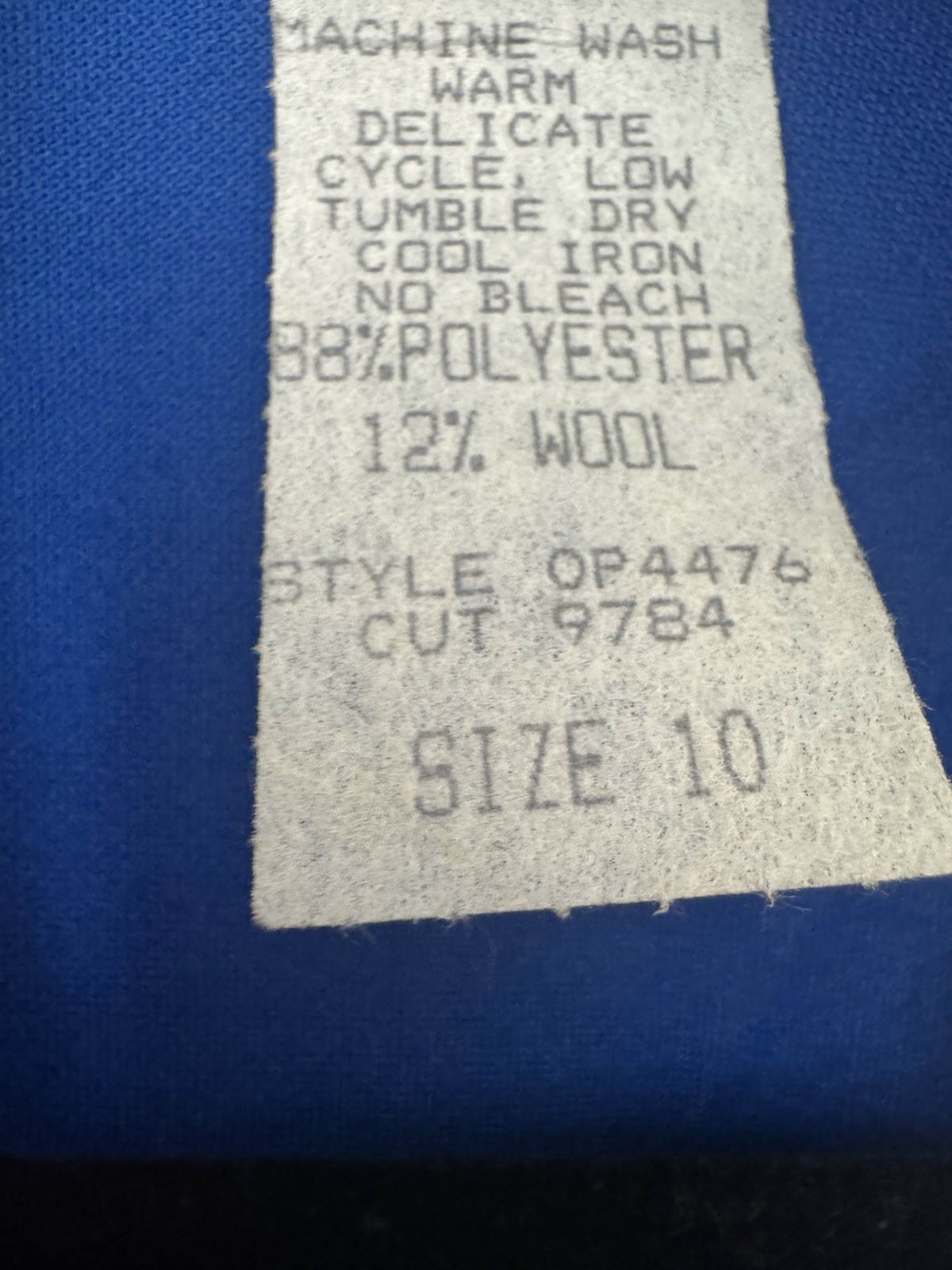 Vintage Petites by Willi Blue Midi Dress Belted USA Made Size 10