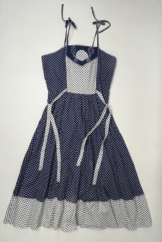 Vtg 60-70s Candi Jones California Dress Peasant Style Maxi Size Vtg 11 Daisies