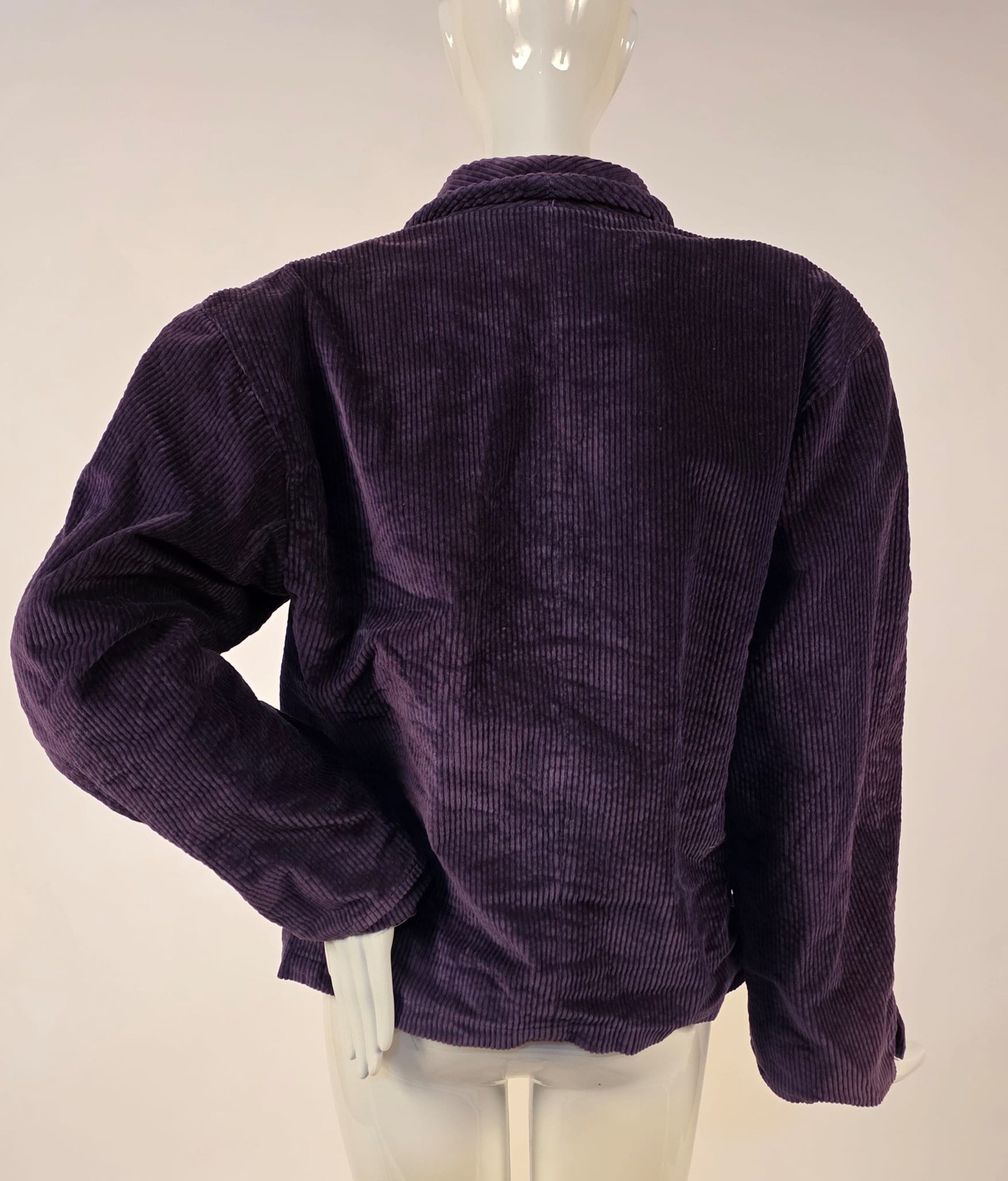 VINTAGE LATE 1970’S DESIGNER CLAUDE MONTANA PURPLE CORDUROY JACKET