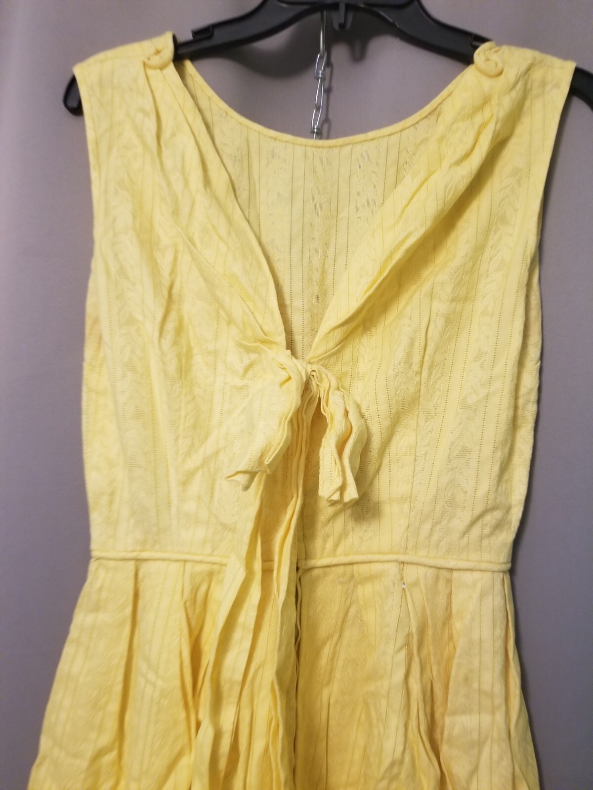 Vintage Made Especial By Lora Yellow Maxi Dress S