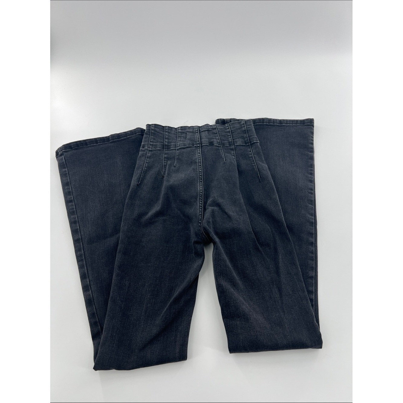 Free People Jayde onyx flare jeans retro festival stretch girlhood grunge