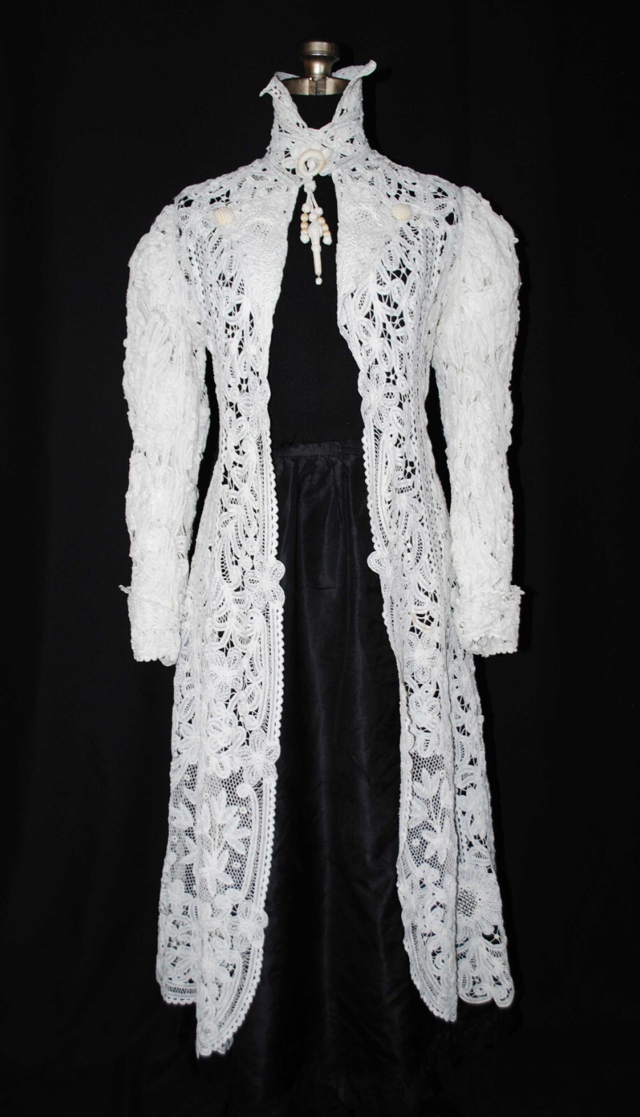 EDWARDIAN BATTENBURG TAPE LACE COAT 1908