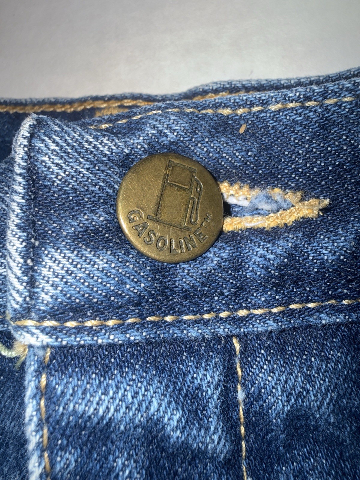 Vintage 1980s Jeans Gasoline Brand Classic Retro Denim Pants Style True Rare USA