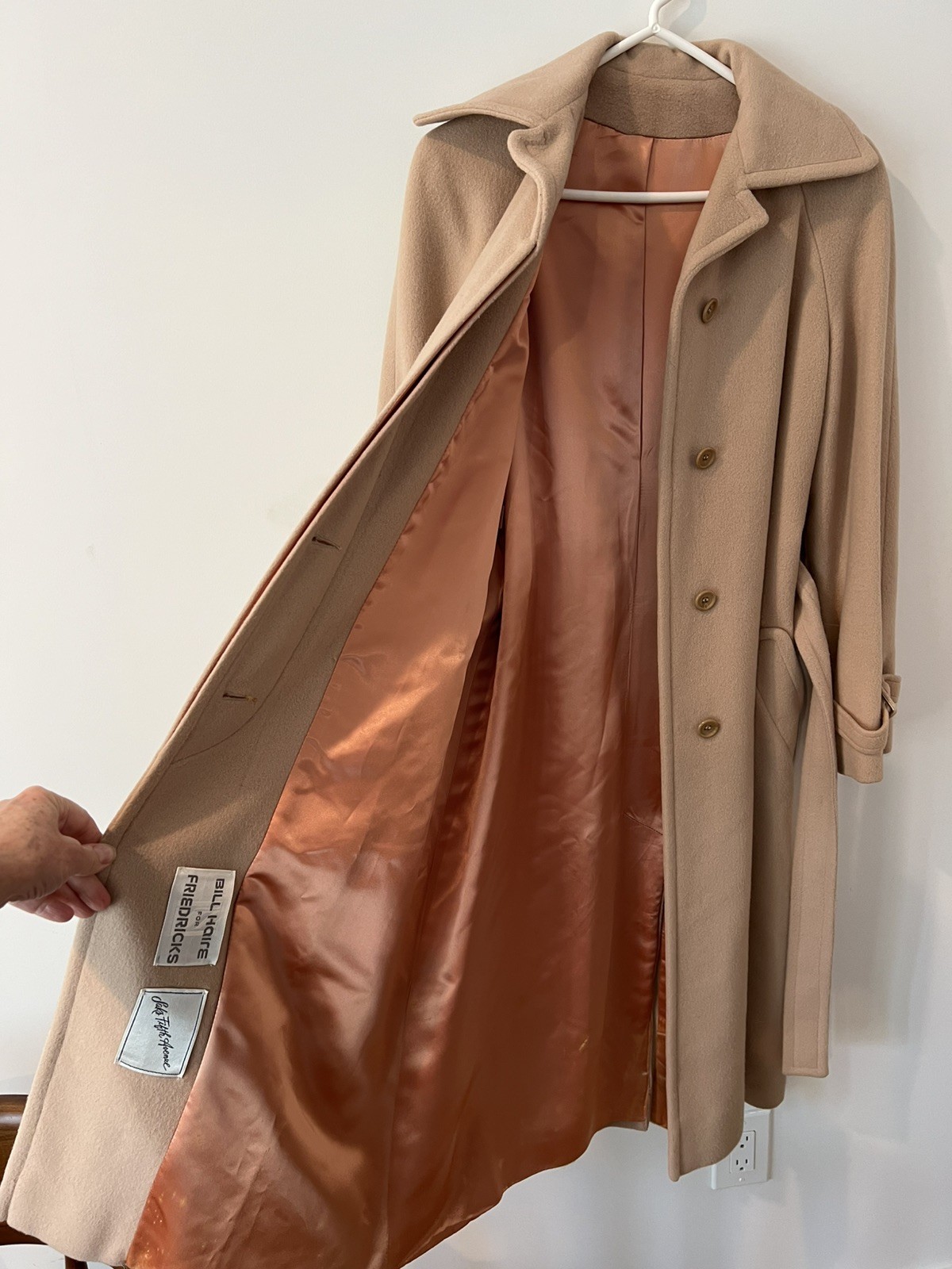 Vintage Camel Hair Coat Sz 8 Bill Haire Fredrick’s Saks 5th Excellent 1960’s
