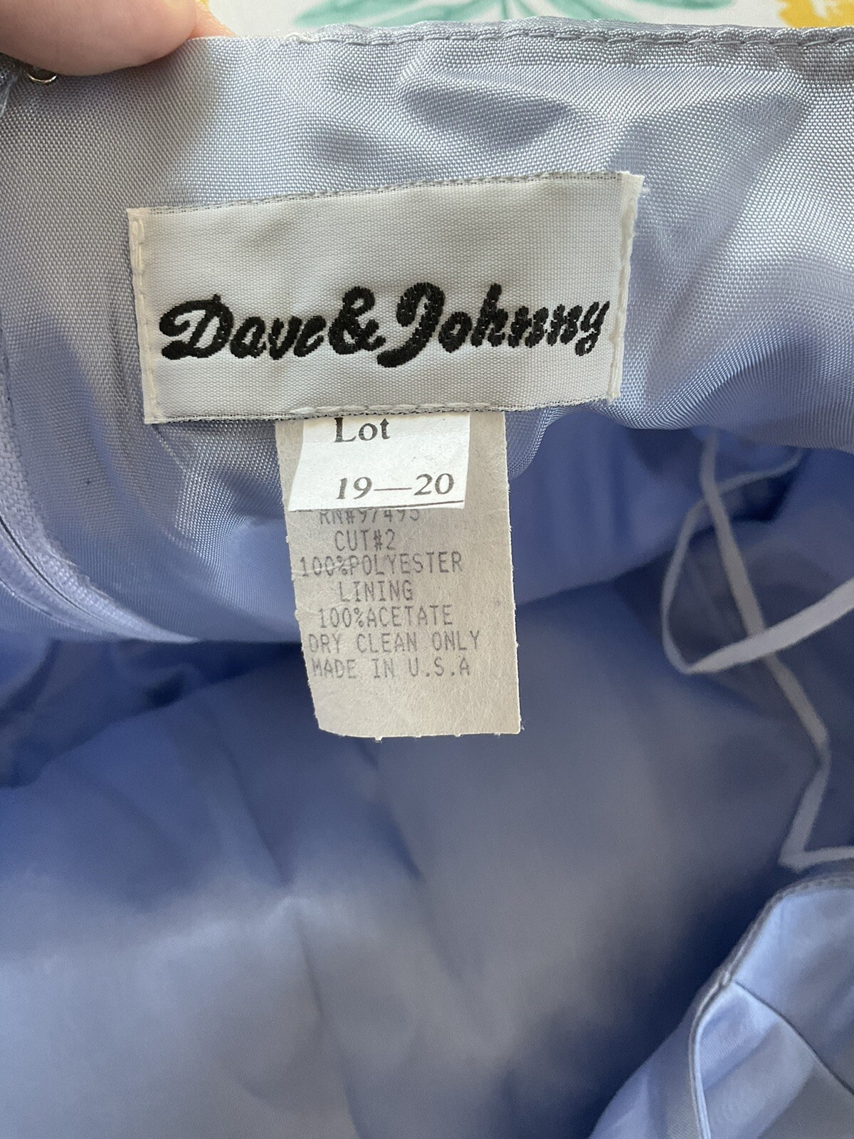Vintage Women’s Dave and Johnny Blue Dress Size 19/20