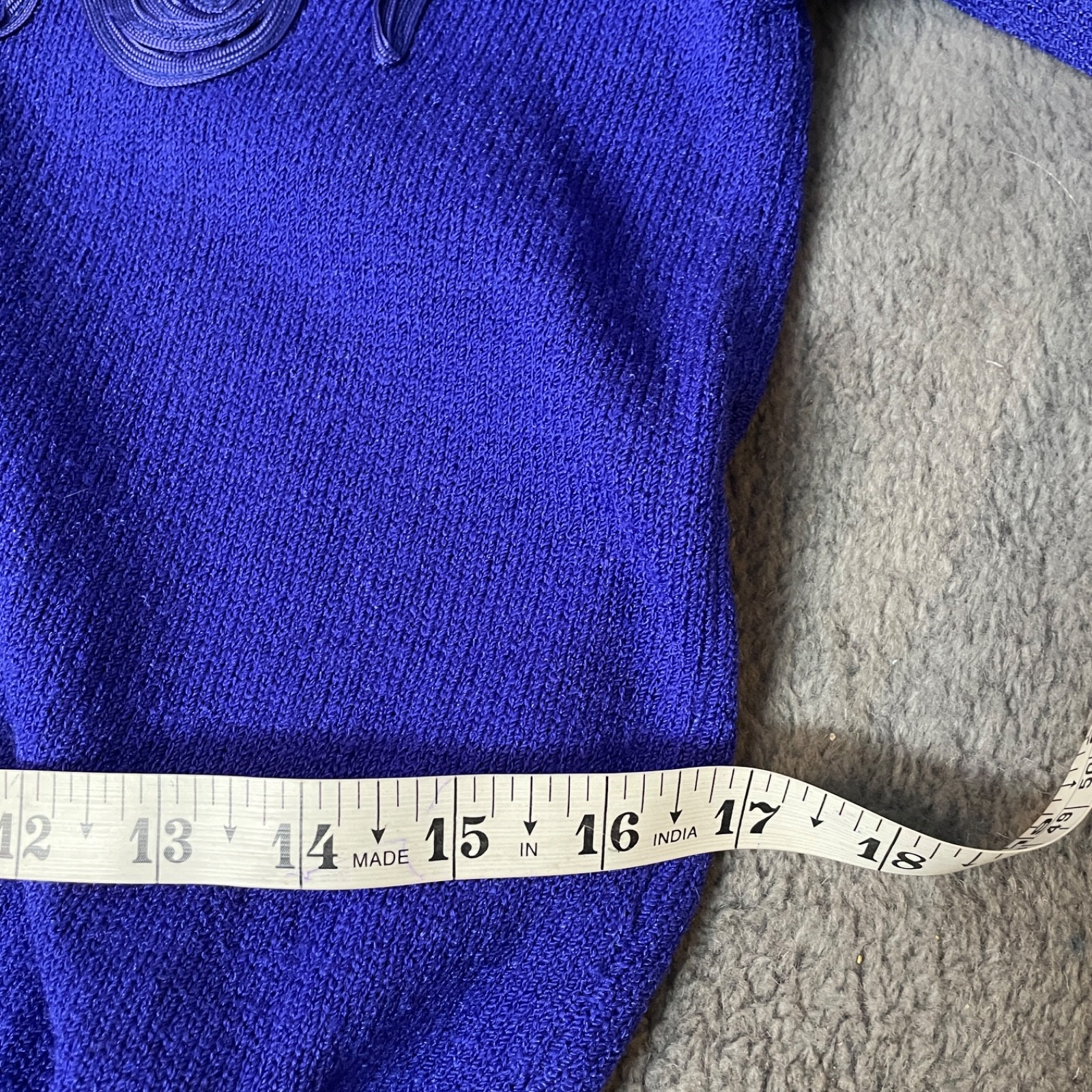 Vintage Jennifer Roberts Purple Wool Sweater Skirt Suit Set Womens 12 80s VTG