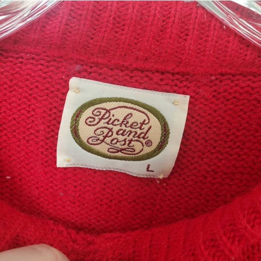 Vintage 70s Picket And Post Preppy Cottage Crewneck Sweater
