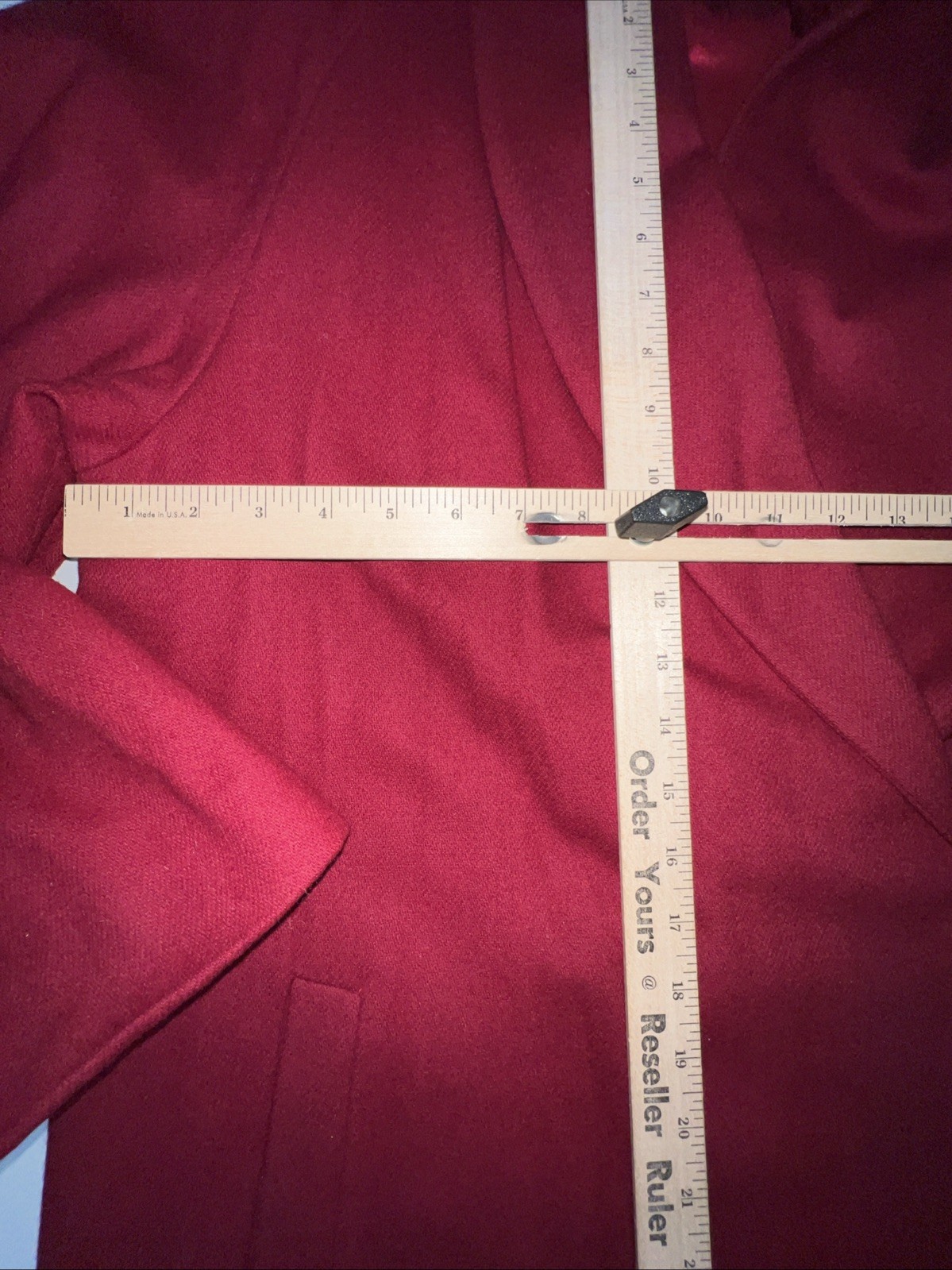 Vintage Bromley collection overcoat women’s 10 wool red Double breasted lined