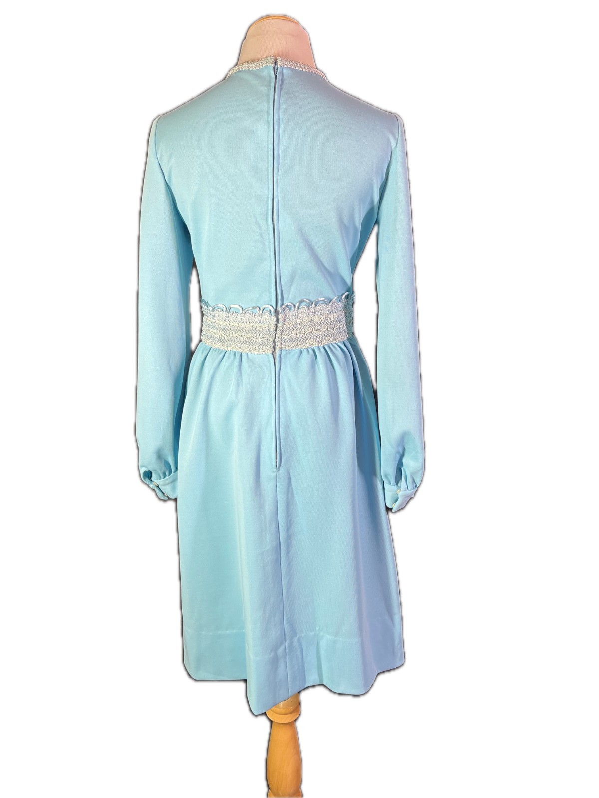 Vintage Union Made Blue Dress Long Sleeve *Flaws