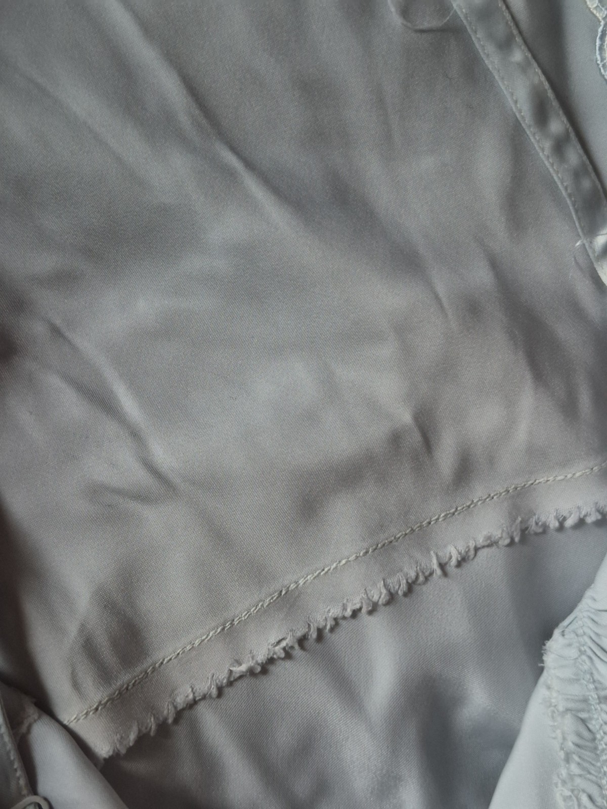 Vintage Blue Rayon Satin MISS SWANK Full Slip 36 Ex.