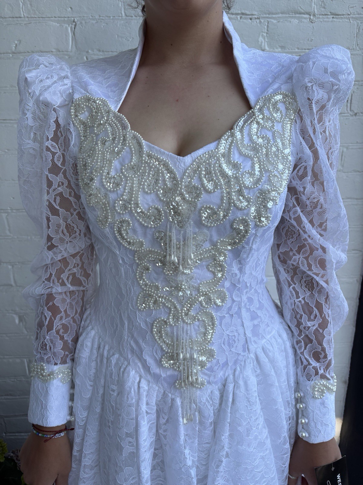 Vintage NWT Wedding dress western attitude by Lilia Smith size 11/10 PERFECT