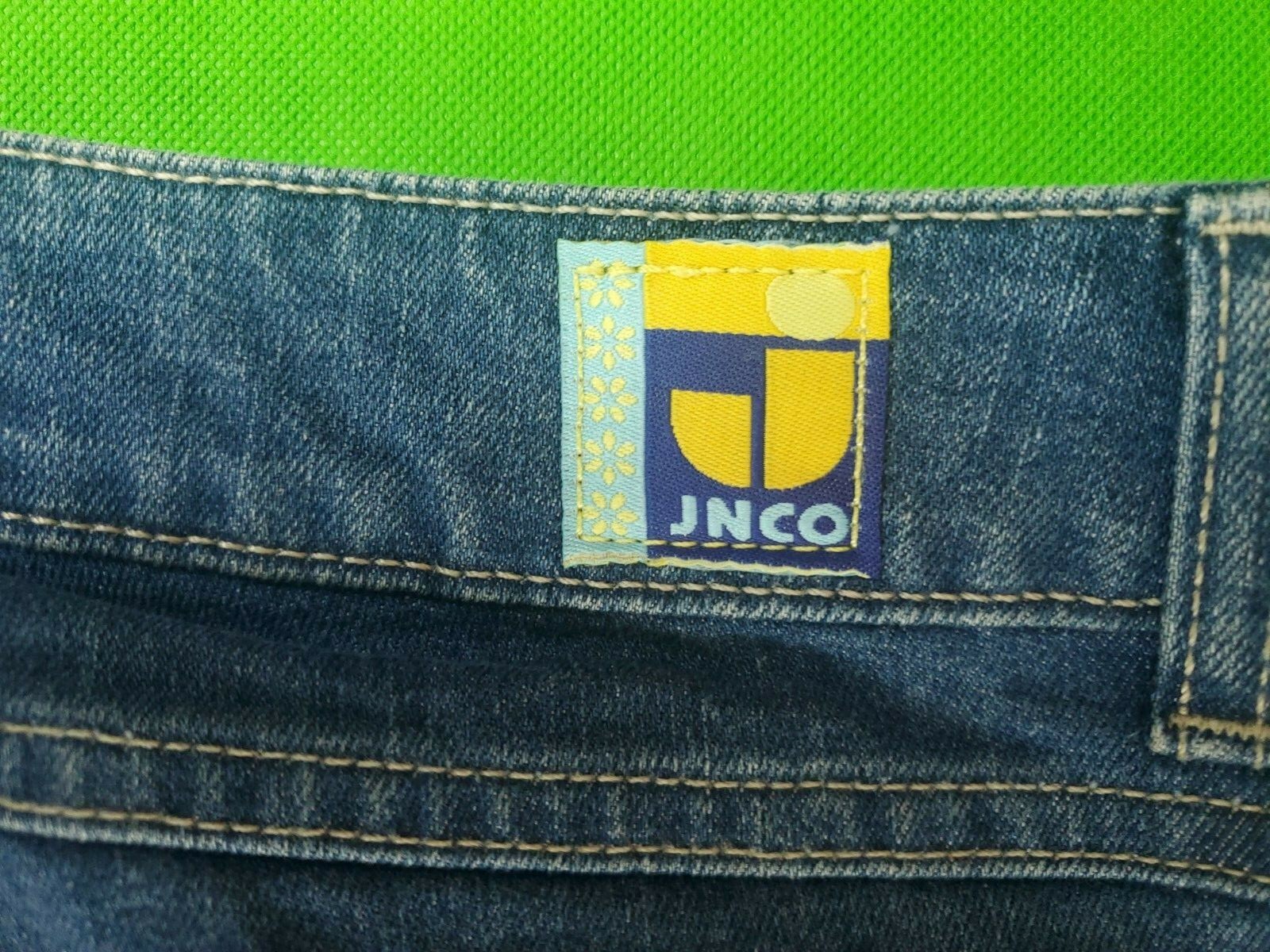 Vintage 90s Jnco Chimes women’s bellbottom blue jeans size 17 34W 31L
