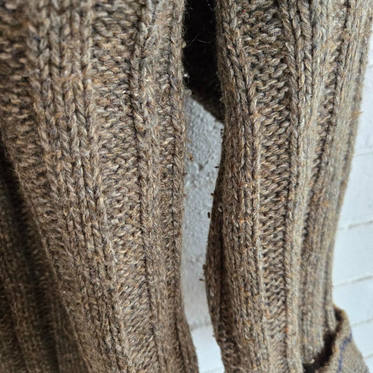 Vtg 90s Y2K Cotton Wool Blend Knit Sweater, Earthy, Brown, Vneck, Sonoma, Size L