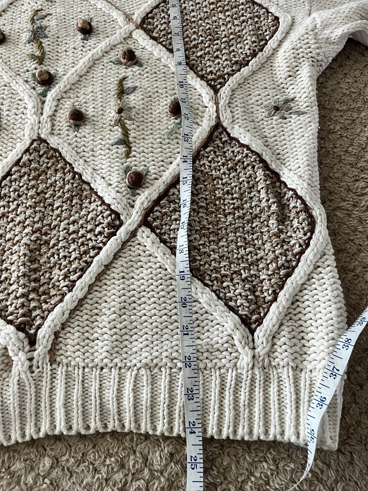 American Weekender Vintage 90’s Chunky Sweater GrandmaCore Cottage Core 1X