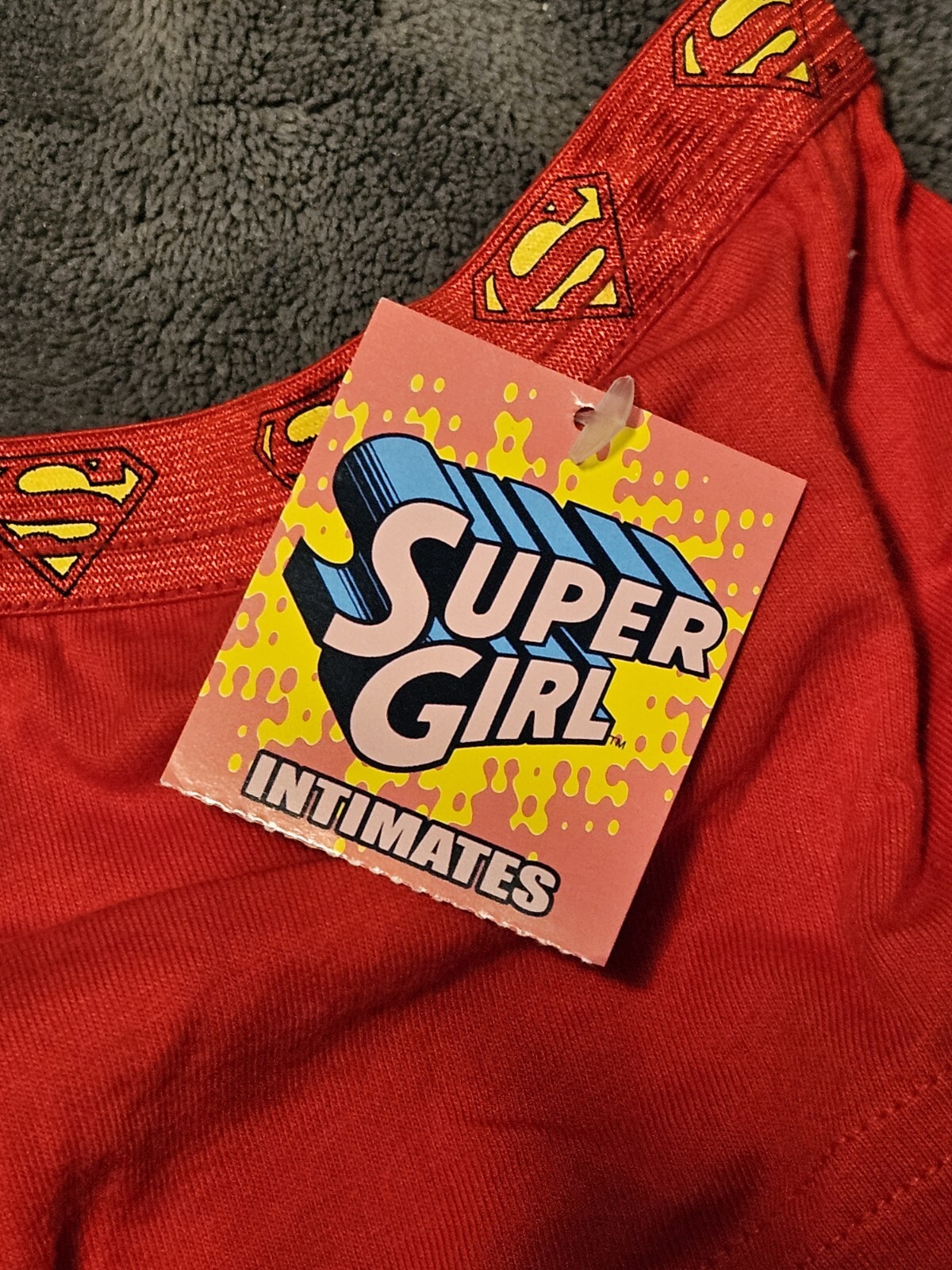 SuperGirl Intimates Women’s Hipster 100% Cotton Panties Sz: MEDIUM Color: RED