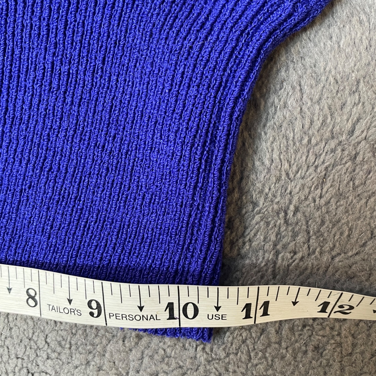 Vintage Jennifer Roberts Purple Wool Sweater Skirt Suit Set Womens 12 80s VTG
