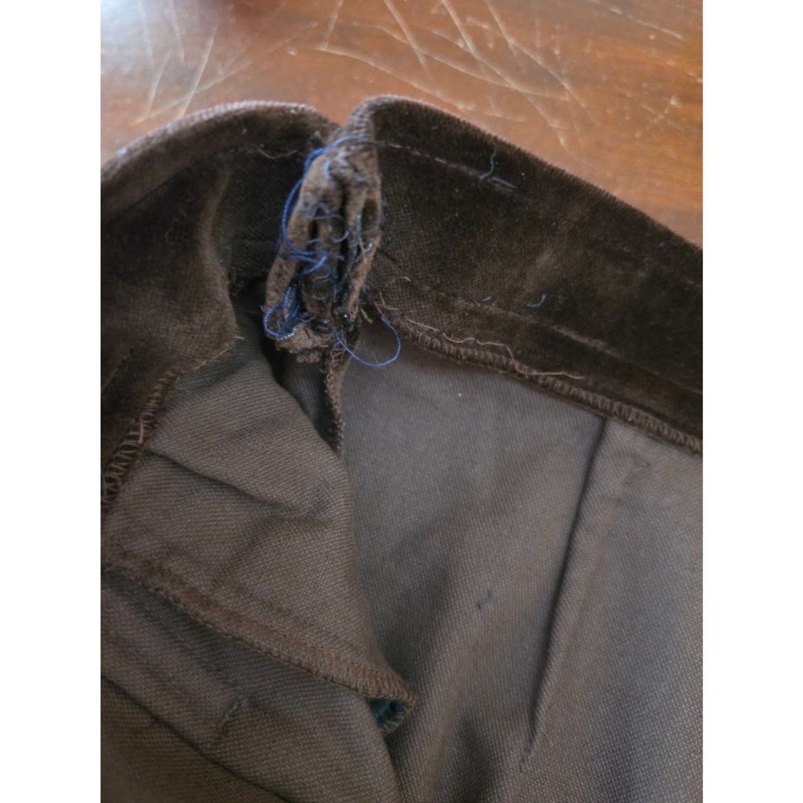 Vintage Christian Lacroix Paris chocolate velvet pleated pants– SEE Photos Flaw